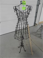 Wire dress mannequin stands approx. 52" high