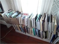 2 shelves & box books: Picasso, Wyeth,