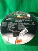 8 PIECE WATER BATH CANNER SET - GRANITE WARE