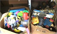 (2) Large boxes of vintage children's toys.