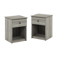 N2245  Furinno Lucca Nightstand, 2-Piece Set