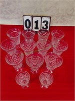 Fostoria footed tumblers. 13 count.