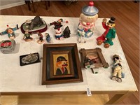 Clown Lot- pictures, figurines, all but tape