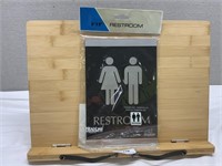 6"x9” Restroom Sign