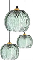 $186  KCO Lighting 3-Light Modern Green Chandelier