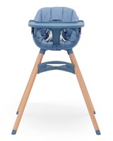 $235  Lalo 3-in-1 Wooden High Chair, Blueberry