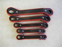 Set Double Box End Ratcheting Wrenches