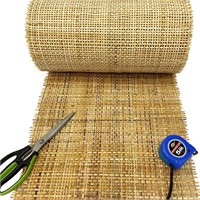 24 Width Dark Square Rattan Cane Webbing Roll