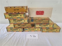 Vintage Cigar Boxes and Fruit Cake Box