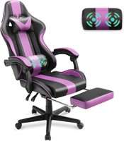 Ferghana Purple Gaming Chair with Footrest