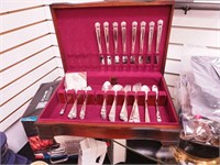 59-piece set of Eternally Yours flatware with box