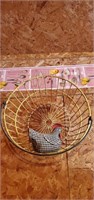Egg basket with chicken