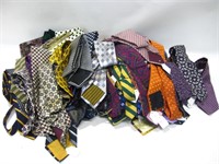 Box Of Vintage Ties, Suspenders & Racks