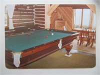 Oak Billiard Table / Table de billard en chêne