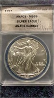 1997 MS-69 Silver Eagle