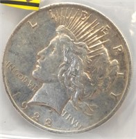 1922  Peace Dollar