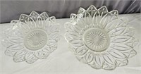 Pair of Crystal Glass Dishes