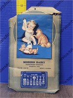 1941 Modern Dairy Calendar Quincy IL