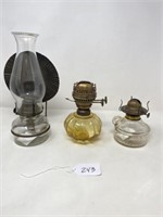 3 Oil Lamps