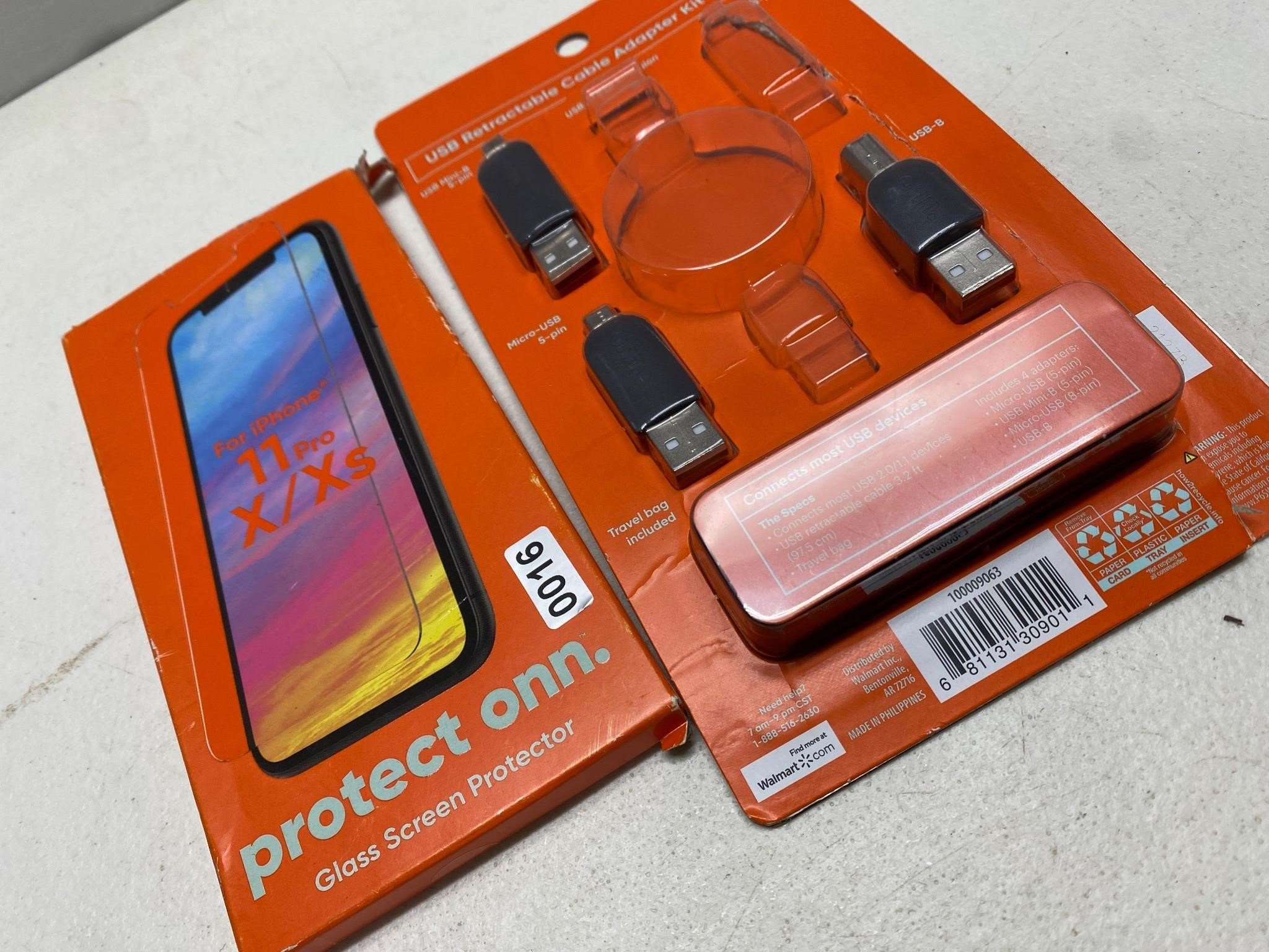 Screen protector for iPhone 11x and adapters