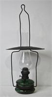 Antique Forest Green Oil Lamp Lantern