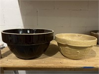 2 Crock Bowls