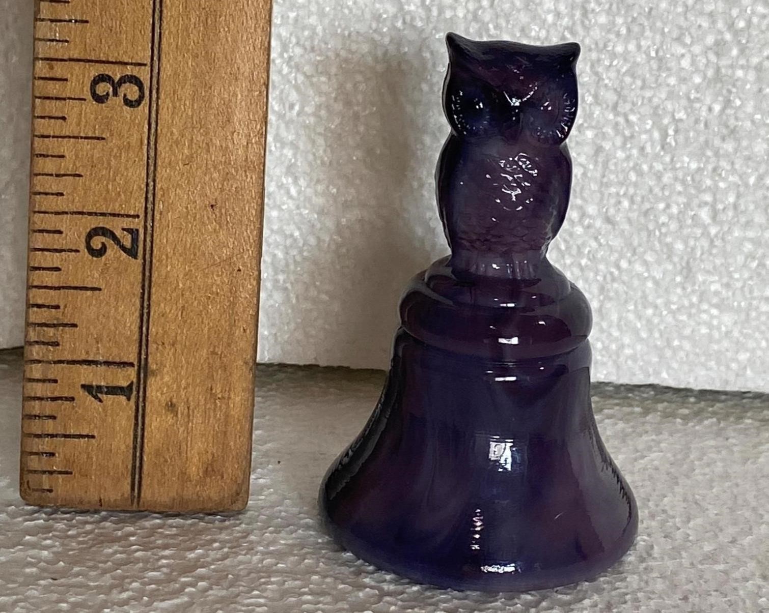 Boyd Slag Glass Owl Bell