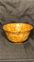 Antique Molded Stoneware Mixing Bowl - Rockingham
