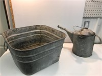 GSW washtub and water can
