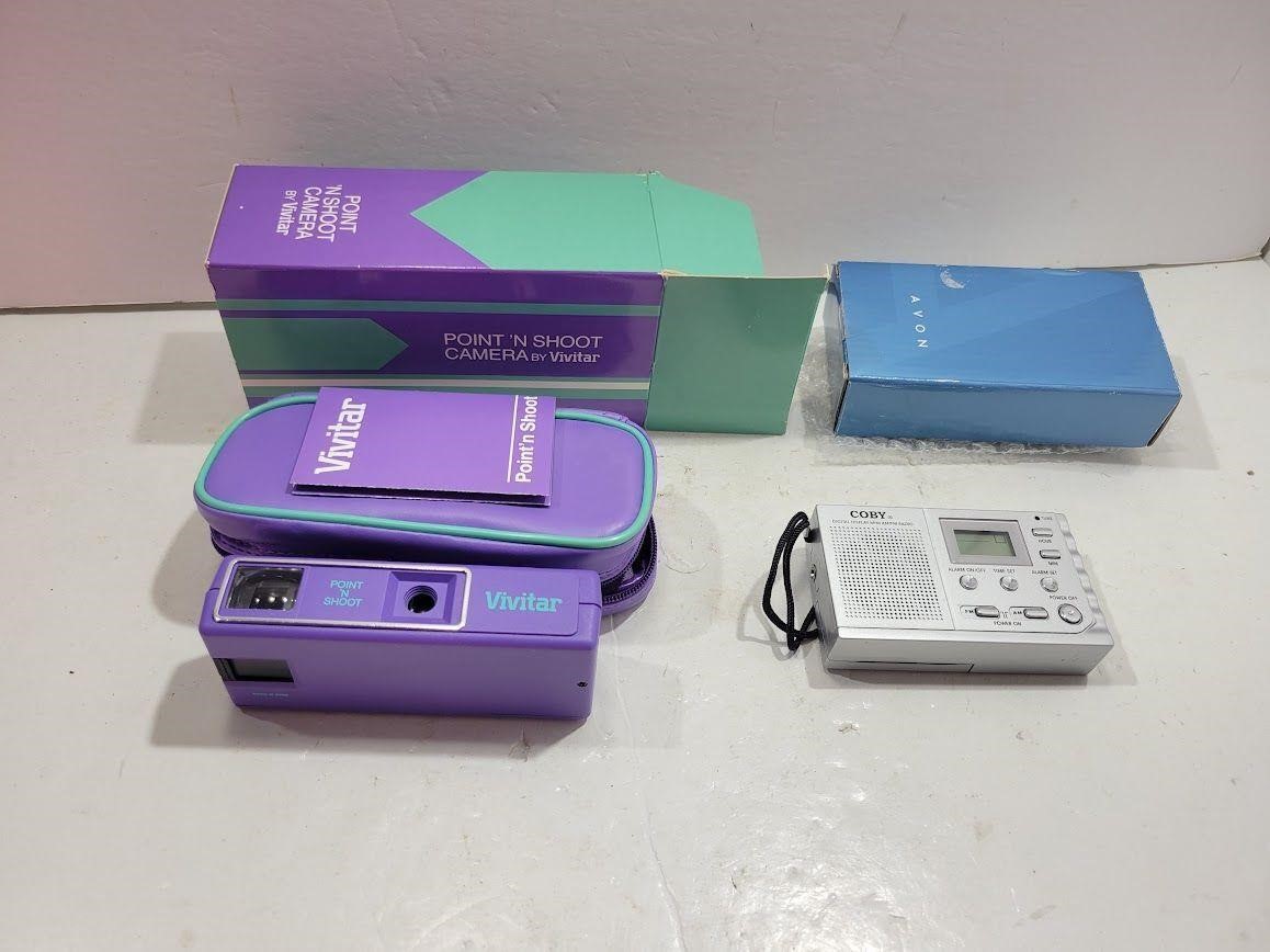 NEW VIVITAR Digital Camera & COBY Portable Radio