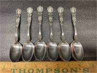 133.62 sterling spoons JE Mitchell (6)