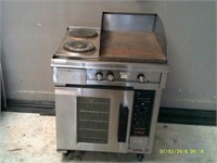 24" Stove With Flate Top Grill And Oven Gas