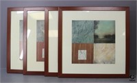 My Place Picture Frames w/Matting / 4 pc