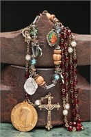 Rosary, Mary Pendant & Faith Bracelet