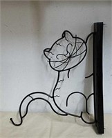 Wall mount metal cat hook