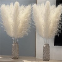 10 Stems White Pampas Grass Decor  47in Tall