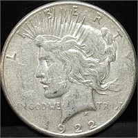 1922-S Peace Silver Dollar