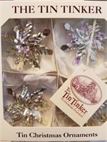 Tin Snowflake Ornaments