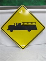 FIRE STATION FIRE TRUCK STREET SIGN 30 X 30 INCHES