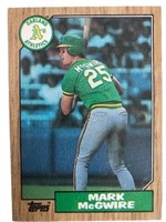 1987 Topps Mark McGuire rookie card