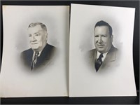 (2) Antique 1949 Photos of Editor/Publisher &