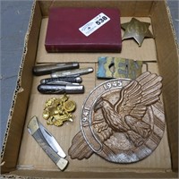 War Cemetery Maker, Pocket Knives, Books - Etc