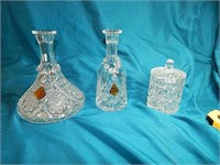 Crystal Glass Whiskey Decanters & more