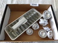 Metal Ice Tray & Round Molds