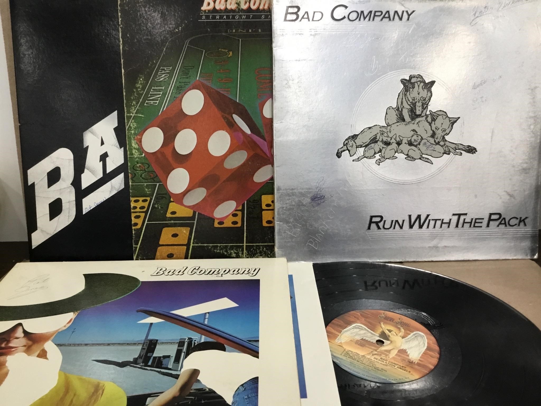 4 Vintage Bad Company 12" Vinyl Albums