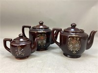 Brown Decorative Tea Pots