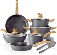 Kitchen Academy 12pc Gray Induction Cookware