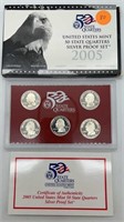2000 US Mint 50 State Quarter Silver Proof Set