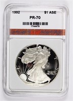 1992 PROOF AMERICAN SILVER EAGLE