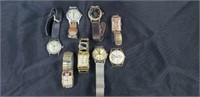 8 Vintage Men's Wrist Watches